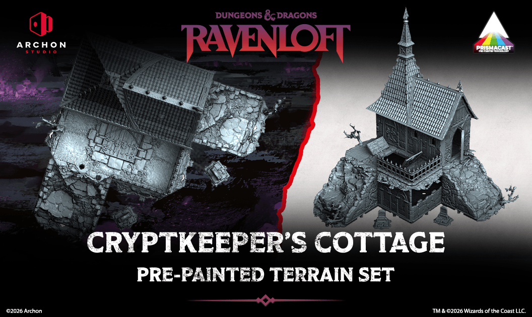 Cryptkeeper’s Cottage Revealed: A Pre-Painted Dungeons & Dragons® Terrain Set