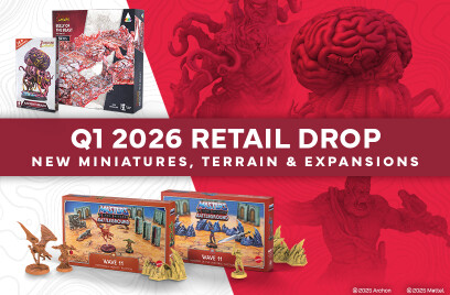 Q1 Retail Releases - Miniatures, Terrain, Expansions for Dungeons & Lasers and Masters of the Universe: Battleground