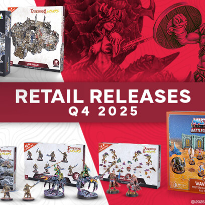 Q4 2025 Retail Releases: New Terrain and Miniatures for Dungeons & Lasers and Masters of the Universe: Battleground