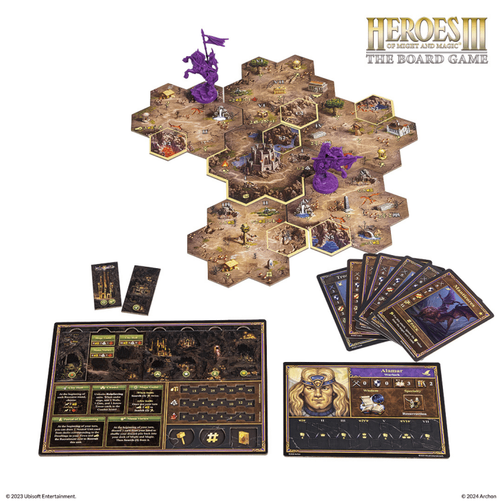 Heroes of Might & Magic III: The Board Game.  Currently available: PL, DE FR, ES #4