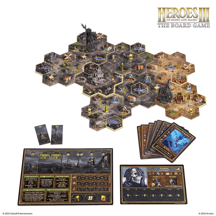 Heroes of Might & Magic III: The Board Game.  Currently available: PL, DE FR, ES #2