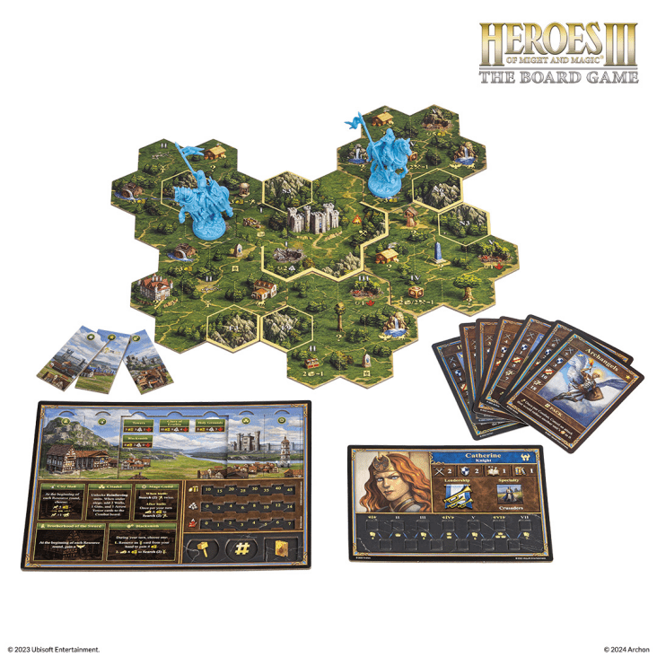 Heroes of Might & Magic III: The Board Game.  Currently available: PL, DE FR, ES #3